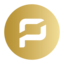 Pirate logo coin gold